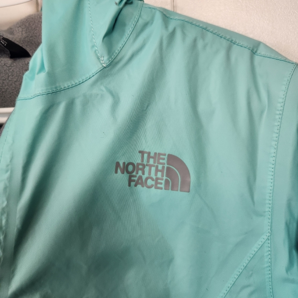 The North Face Girls Full Zip Rain Jacket Hood Fleece Dryvent Size Large 14/16 - Picture 3 of 6